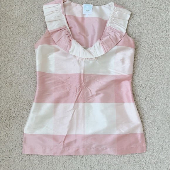 Devon Baer Silk Ruffle Top - Picture 2 of 6